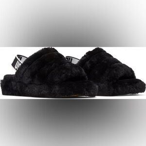 Ugg Slides - Ugg Fluff Yeah Slide Black